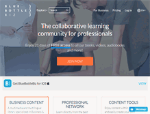 Tablet Screenshot of bluebottlebiz.com